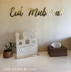 3 Worded Set for Eid, Ramadan + Mubarak Wall Hanging Words - Luxe Decor by Lisa