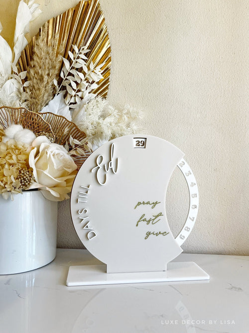 3D Days Till Eid Style 2 - 2022 Version - Luxe Decor by Lisa