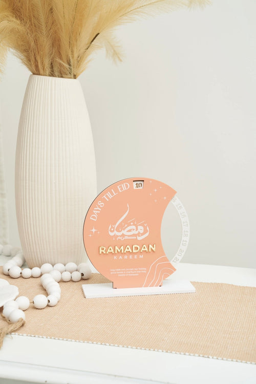 3D Days Till Eid Style 2 - 2023 Version Muted Clay - Luxe Decor by Lisa