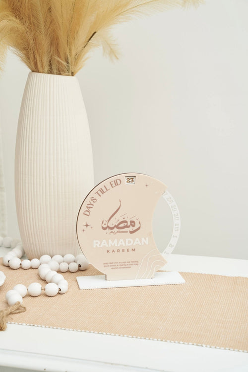 3D Days Till Eid Style 2 - 2023 Version Natural Colours - Luxe Decor by Lisa
