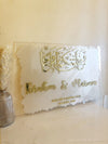 3D Painted Islamic Wedding Sign Style 1 - Luxe Decor by Lisa