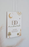 Acrylic Palm Tree Eid Mubarak Sign - Wall Version - Luxe Decor by Lisa