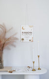 Acrylic Palm Tree Ramadan Mubarak Sign - Wall Version - Luxe Decor by Lisa