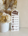 Arched Wudu Chart Acrylic - Luxe Decor by Lisa