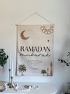 Canvas Ramadan and Eid Banner, Large - Double Sided - Luxe Decor by Lisa