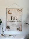 Canvas Ramadan and Eid Banner, Large - Double Sided - Luxe Decor by Lisa
