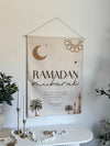 Canvas Ramadan and Eid Banner, Large - Double Sided - Luxe Decor by Lisa