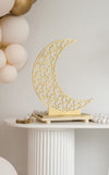 Crescent Moon + Star Freestanding Style 2 - Luxe Decor by Lisa