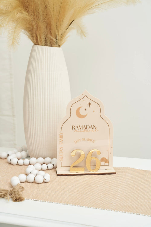 Day of Ramadan Dome - Interchangeable Numbers - Luxe Decor by Lisa
