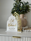 Double Moroccan Dome Shaped Eid Mubarak Freestanding - Luxe Decor by Lisa