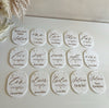 Floral Oval Milestone Set of 15 - Luxe Decor by Lisa