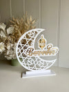 Layered Ramadan Crescent Moon Freestanding Style 1