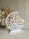 Layered Ramadan Crescent Moon Freestanding Style 1