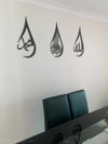 Islamic Calligraphy Tear Drops Set - Luxe Decor by Lisa