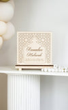 Ramadan Mubarak Plywood Geometric Sign - Freestanding - Luxe Decor by Lisa