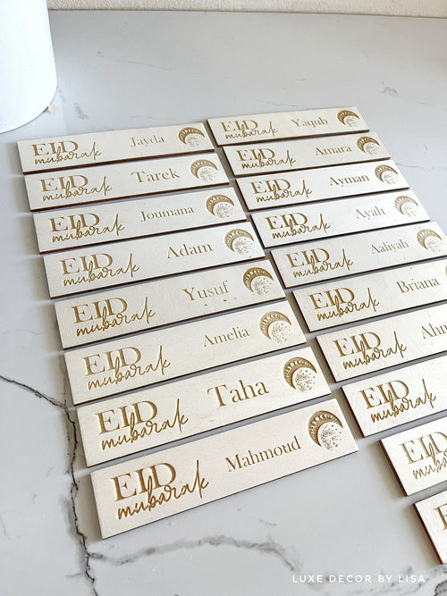 Rectangle Eid Bookmark - Plywood - Luxe Decor by Lisa
