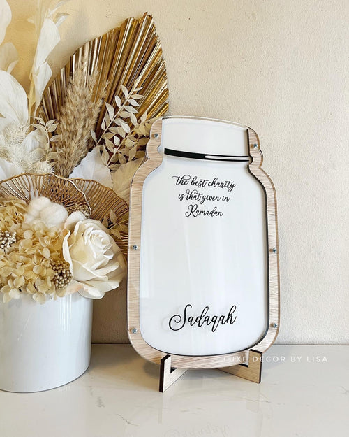 Sadaqah Jar Style 1 - Luxe Decor by Lisa