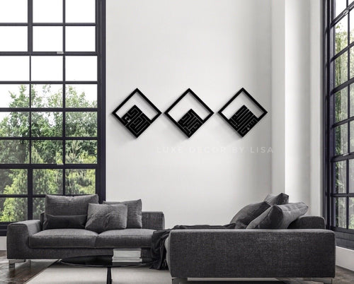 Set of 3 Thikr Set - Diamonds - Luxe Decor by Lisa