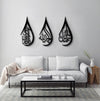 Set of 3 Thikr Tear Drops - SubhanAllah Alhamdulilah AllahuAkbar - Luxe Decor by Lisa