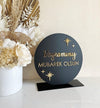 Turkish Ramadan + Eid 3D Double Sided Round Sign Freestanding Style 1 - Luxe Decor by Lisa