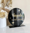 Turkish Ramadan + Eid 3D Double Sided Round Sign Freestanding Style 1 - Luxe Decor by Lisa