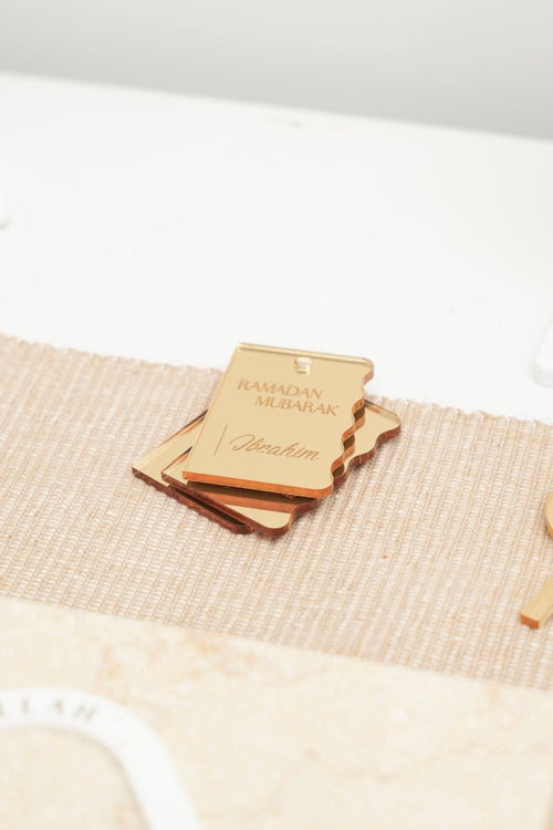 Wavy Ramadan or Eid Gift Tags - Acrylic - Luxe Decor by Lisa